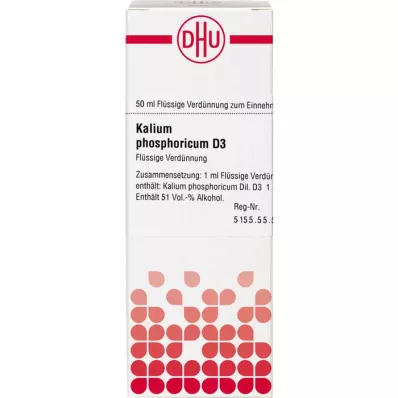 KALIUM PHOSPHORICUM D 3 Hígítás, 50 ml