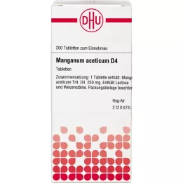 MANGANUM ACETICUM D 4 tabletta, 200 db