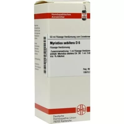 MYRISTICA SEBIFERA D 6 Hígítás, 50 ml