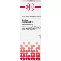 NATRIUM CHLORATUM D 10 Hígítás, 20 ml