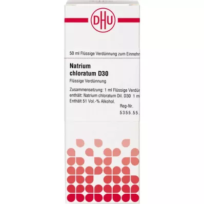 NATRIUM CHLORATUM D 30 hígítás, 50 ml