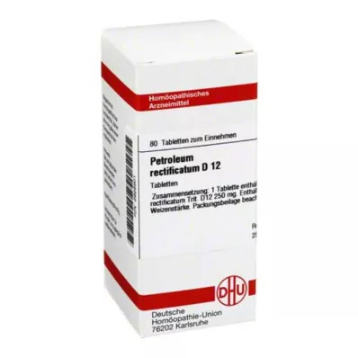 PETROLEUM RECTIFICATUM D 12 tabletta, 80 db