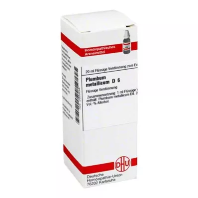 PLUMBUM METALLICUM D 6 Hígítás, 20 ml