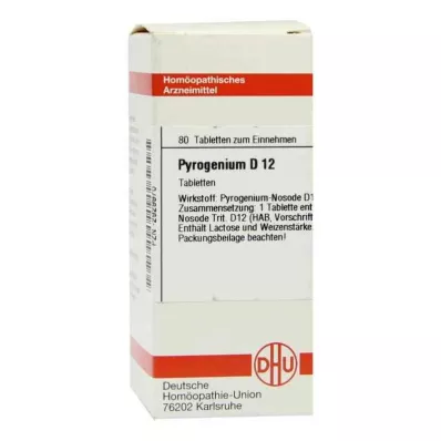 PYROGENIUM D 12 tabletta, 80 db