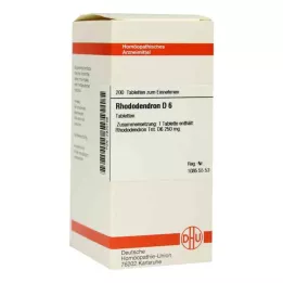 RHODODENDRON D 6 tabletta, 200 db