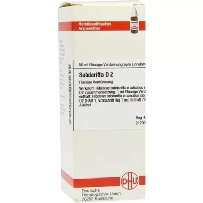 SABDARIFFA D 2 Hígítás, 50 ml