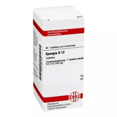 SPONGIA D 12 tabletta, 80 db