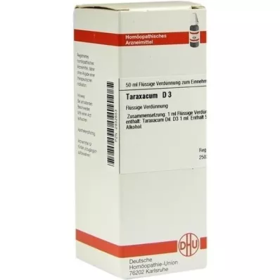 TARAXACUM D 3 Hígítás, 50 ml