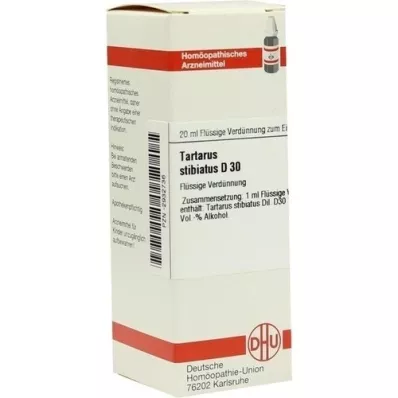 TARTARUS STIBIATUS D 30 Hígítás, 20 ml