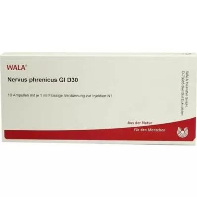 NERVUS PHRENICUS GL D 30 ampullák, 10X1 ml NERVUS PHRENICUS GL D 30 ampullák, 10X1 ml