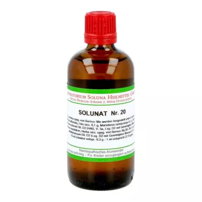 SOLUNAT No.20 csepp, 100 ml