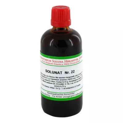 SOLUNAT No.22 csepp, 100 ml SOLUNAT No.22 csepp, 100 ml