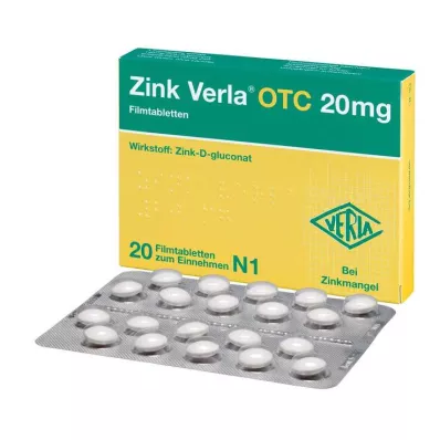 ZINK VERLA OTC 20 mg filmtabletta, 20 db