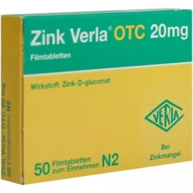 ZINK VERLA OTC 20 mg filmtabletta, 50 db