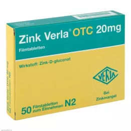 ZINK VERLA OTC 20 mg filmtabletta, 50 db