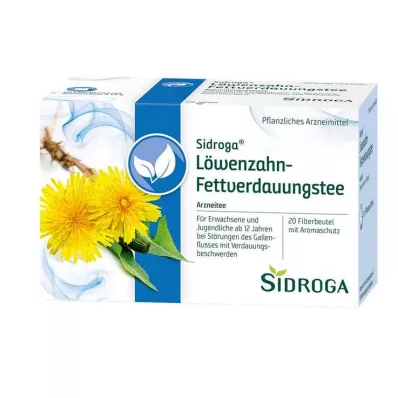 Sidroga® pitypang zsíremésztő teafilter tasakok, 20X1,5 g