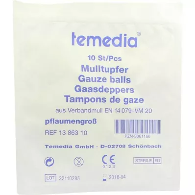 MULLTUPFER szilva méretű steril, 10 db MULLTUPFER szilva méretű steril, 10 db