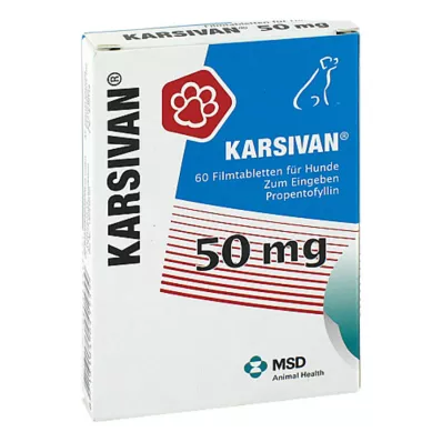 KARSIVAN 50 filmtabletta kutyáknak, 60 db KARSIVAN 50 filmtabletta kutyáknak, 60 db