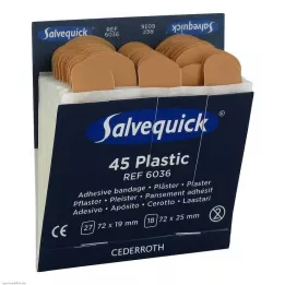 SALVEQUICK Gipszcsíkok vízálló utántöltő 6036, 45 db