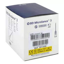 BD MICROLANCE Kanül 20 G 1 1/2 0,9x40 mm, 100 db