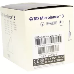 BD MICROLANCE Kanül 22 G 1 1/4 0,7x30 mm, 100 db