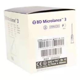 BD MICROLANCE Kanül 22 G 1 1/4 0,7x30 mm, 100 db