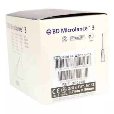 BD MICROLANCE Kanül 22 G 1 1/4 0,7x30 mm, 100 db