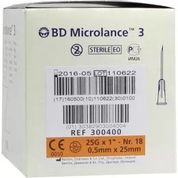 BD MICROLANCE Kanül 25 G 1 0,5x25 mm, 100 db