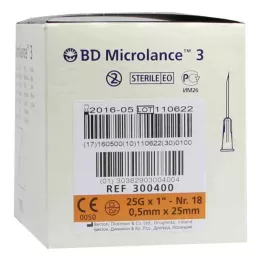 BD MICROLANCE Kanül 25 G 1 0,5x25 mm, 100 db
