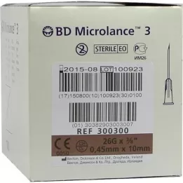 BD MICROLANCE Kanül 26 G 3/8 0,45x10 mm, 100 db
