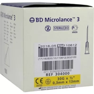 BD MICROLANCE Kanül 30 G 1/2 0,29x13 mm, 100 db