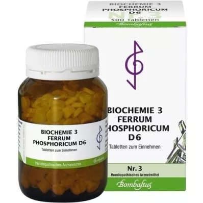 BIOCHEMIE 3 Ferrum phosphoricum D 6 tabletta, 500 db