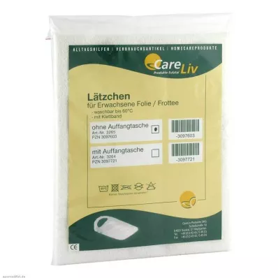 LÄTZCHEN Hosszabbított fólia/takaró fehér tépőzáras szalaggal, 1 db