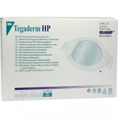 TEGADERM 3M átlátszó kötszer 10x11,5 cm ovális 9546HP, 50 db