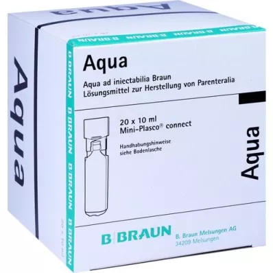 AQUA AD injectabilia Miniplasco connect injekciós oldat, 20X10 ml