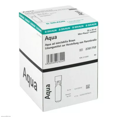 AQUA AD injectabilia Miniplasco connect injekciós oldat, 20X20 ml