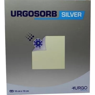 URGOSORB Ezüst 10x10 cm-es borogatás, 10 db