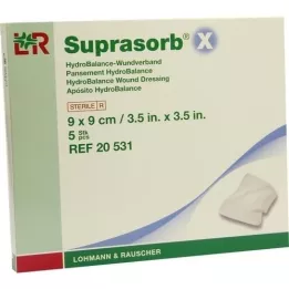 SUPRASORB X HydroBalance sebkötszer 9x9 cm, 5 db