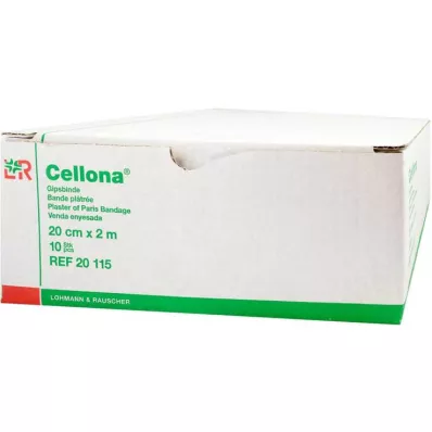 CELLONA Gipszkötés 20 cmx2 m, 2X5 db