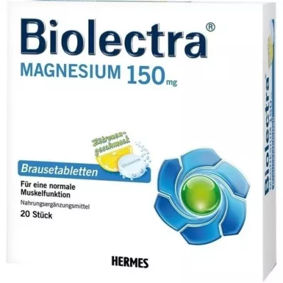 BIOLECTRA Magnézium 150 mg citromos pezsgőtabletta, 20 db