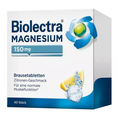 BIOLECTRA Magnézium 150 mg citromos pezsgőtabletta, 40 db