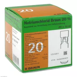 NATRIUMCHLORID 20% MPC Elektrolytkoncentrátum, 20X10 ml