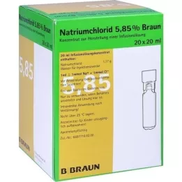 NATRIUMCHLORID 5,85% barna MPC Infúziós oldat, 20X20 ml
