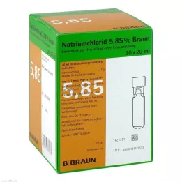NATRIUMCHLORID 5,85% barna MPC Infúziós oldat, 20X20 ml
