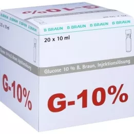 GLUCOSE 10%-os B.Braun Mini Plasco connect injekciós oldat, 20X10 ml