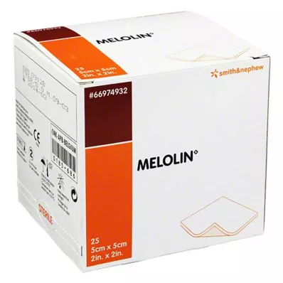Melolin 5x5cm-es sebtapasz s, 25 db Melolin 5x5cm-es sebtapasz s, 25 db