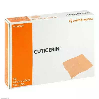 CUTICERIN 7,5x7,5 cm-es géz kenőcsös bevonattal, 50 db