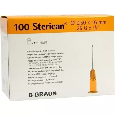 STERICAN Ins.insert.can.0.5x16 mm, 100 db