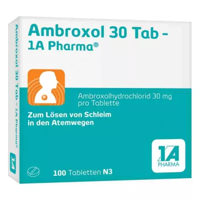 Ambroxol 30 Tab-1A Pharma (100 db) Ambroxol 30 Tab-1A Pharma (100 db)