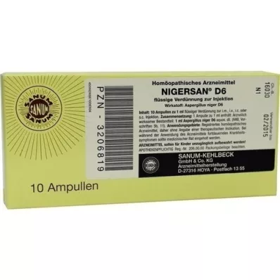 NIGERSAN D 6 ampulla, 10X1 ml